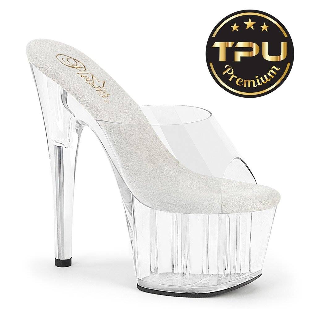 Pleaser - ADORE701PREM Sandalen - Weiß/Transparent Product image
